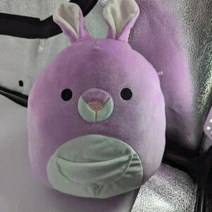 Squishmallow 10” Kiki Kangaroo Soft Purple Pocket Pouch Marsupial Plush